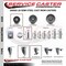 Service Caster Semi Steel Swivel Grip Ring Caster 3'' Wheel & 7/16'' Stem w/Brake SCC-GR20S315-SSR-TLB-716138 - alternate 3